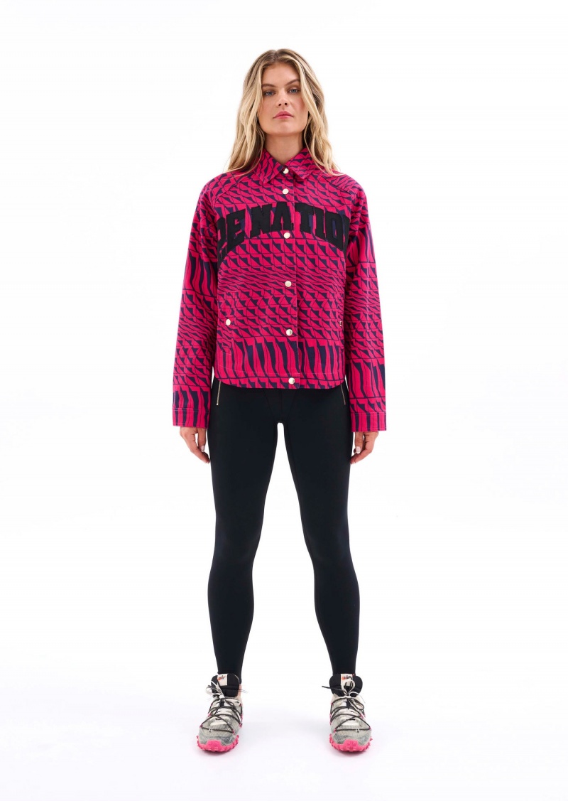 Geometric Print P.E Nation Empire Jacket | OJBIYCE-39