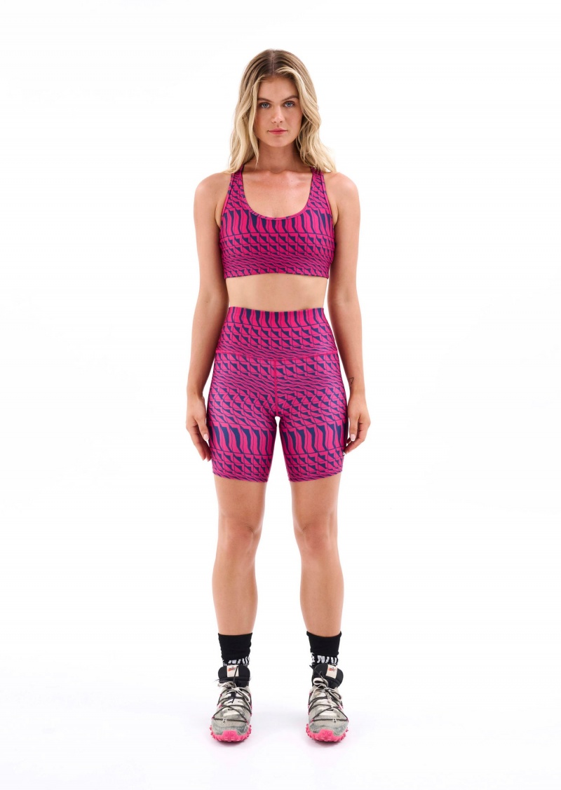 Geometric Print P.E Nation Empire Sports Bra | NILMPEJ-40