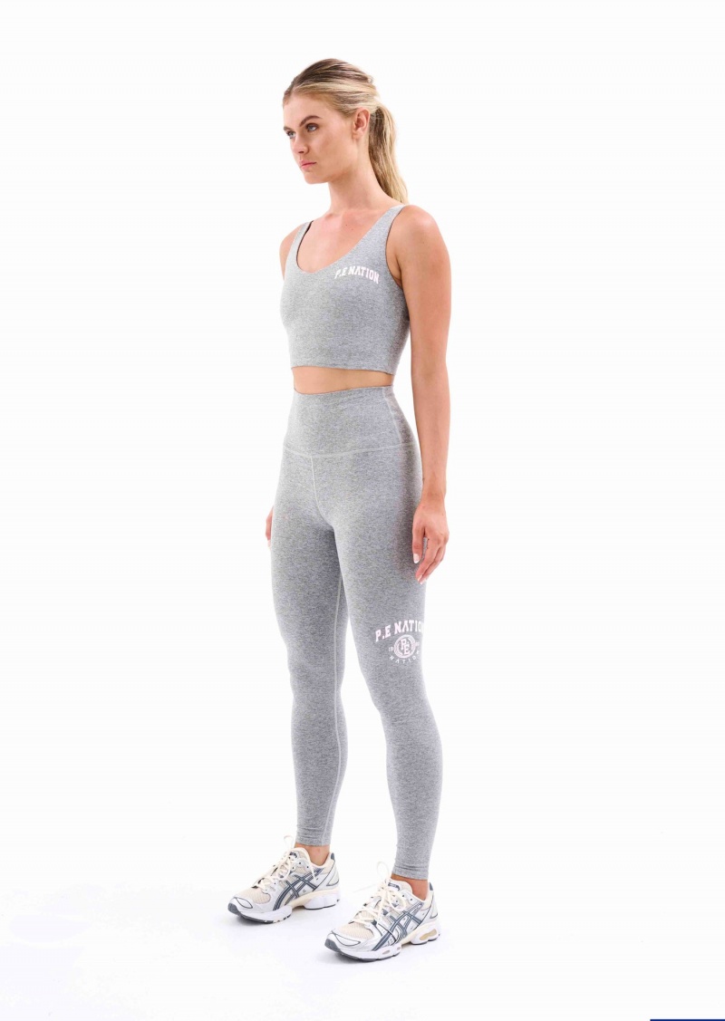 Grey Marl P.E Nation Camino Legging | ZXJROUE-84