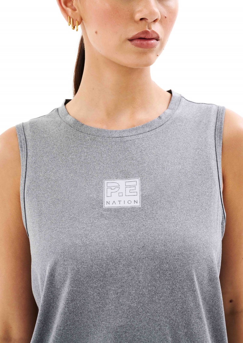 Grey Marle P.E Nation Crossover Marle Air Form Tank | XBLJQCM-90