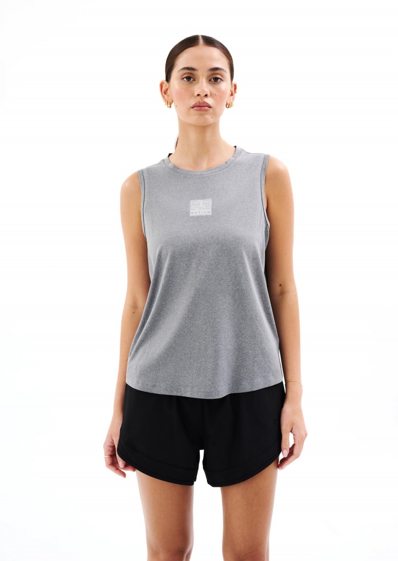 Grey Marle P.E Nation Crossover Marle Air Form Tank | XBLJQCM-90