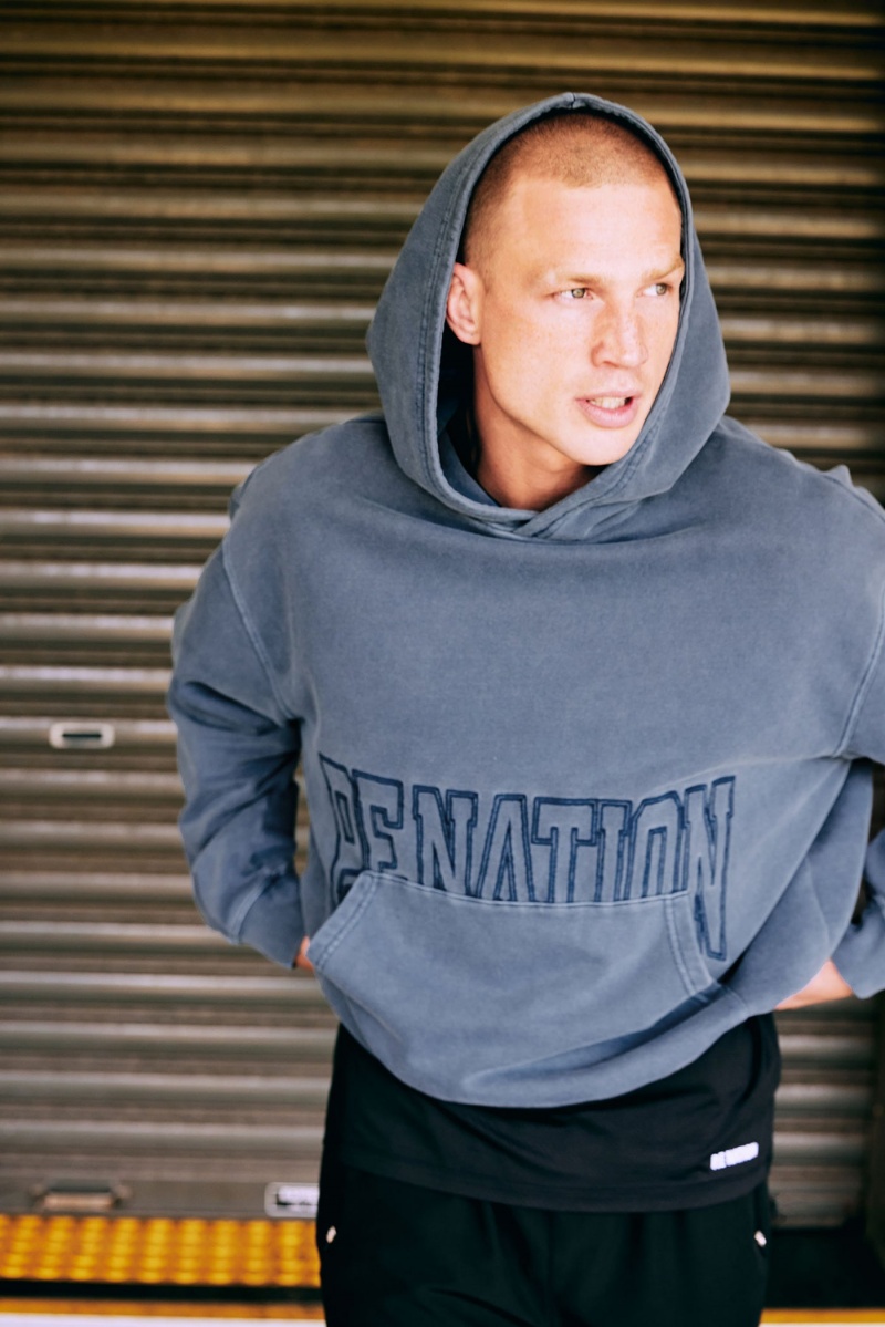 Insignia Blue P.E Nation Downtown Hoodie | VYQIZKC-30