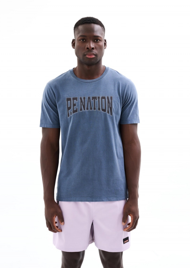 Insignia Blue P.E Nation Match Room Ss Tee | VMWFBXN-27