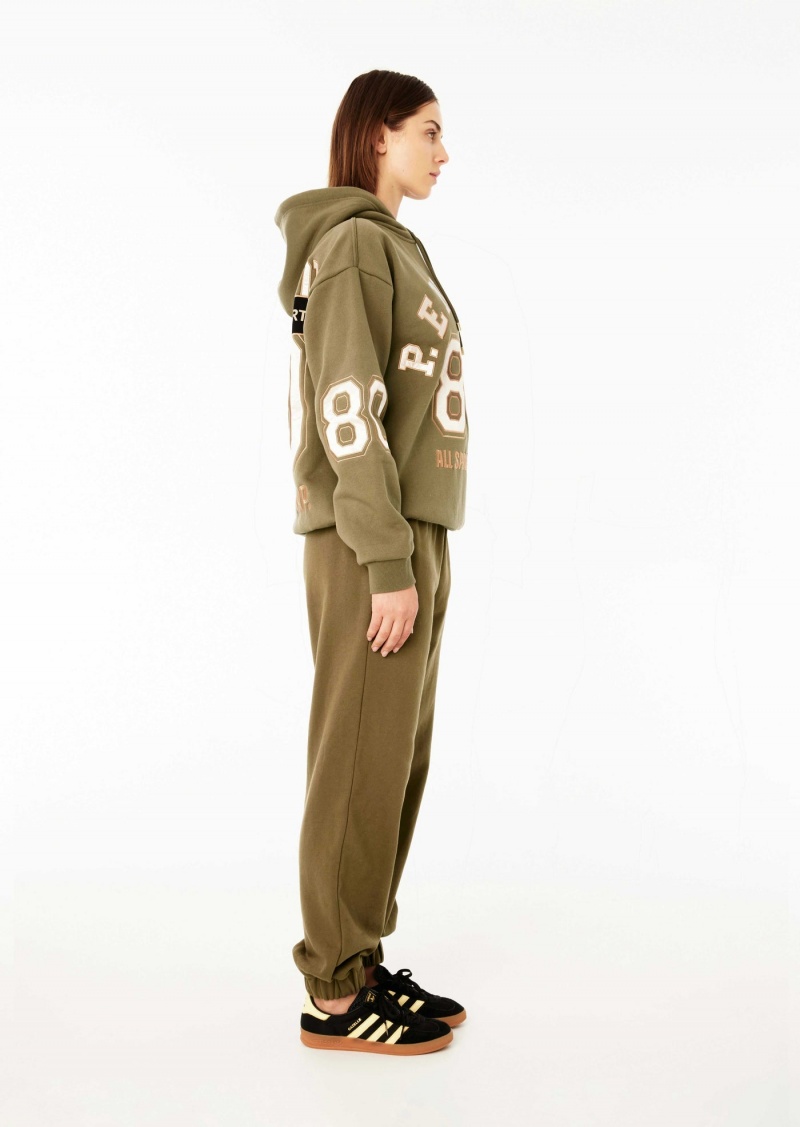 Khaki P.E Nation Hyperspeed Hoodie | QENVDBL-26