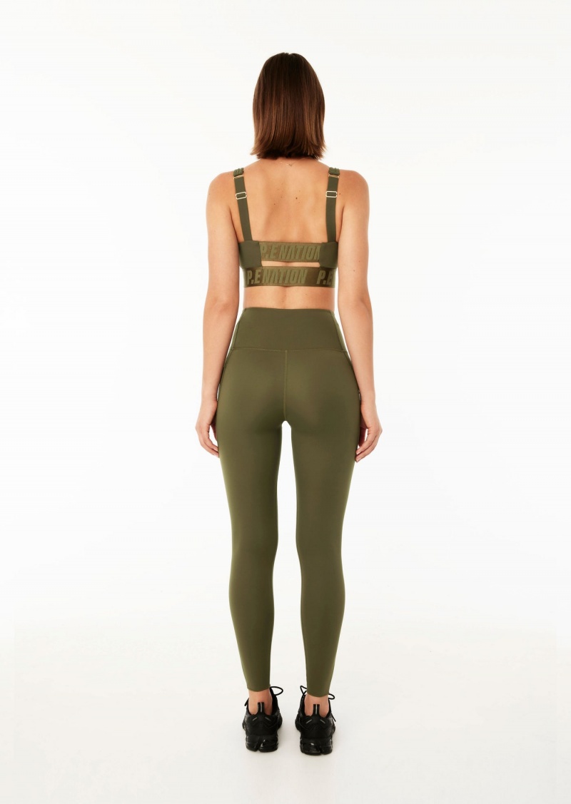 Khaki P.E Nation Recalibrate 7/8 Legging | QKTEOHX-85