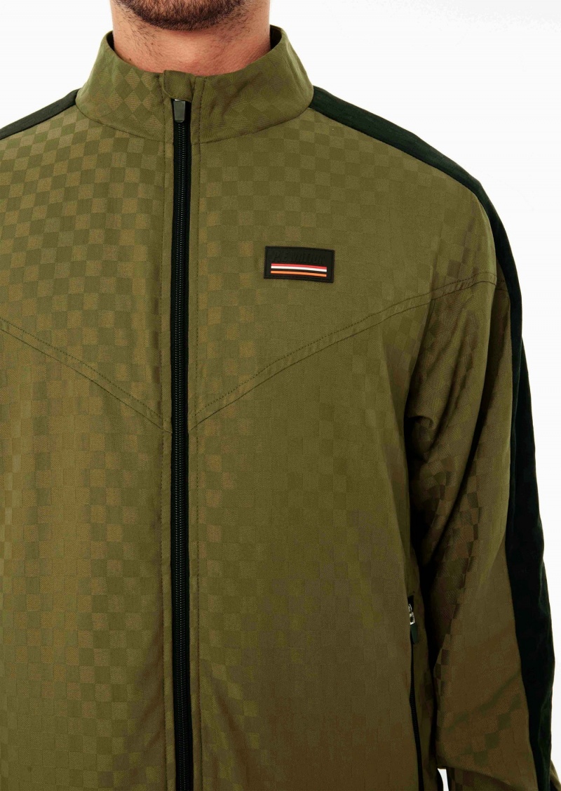 Khaki P.E Nation West Division Jacket | LETYUMD-96