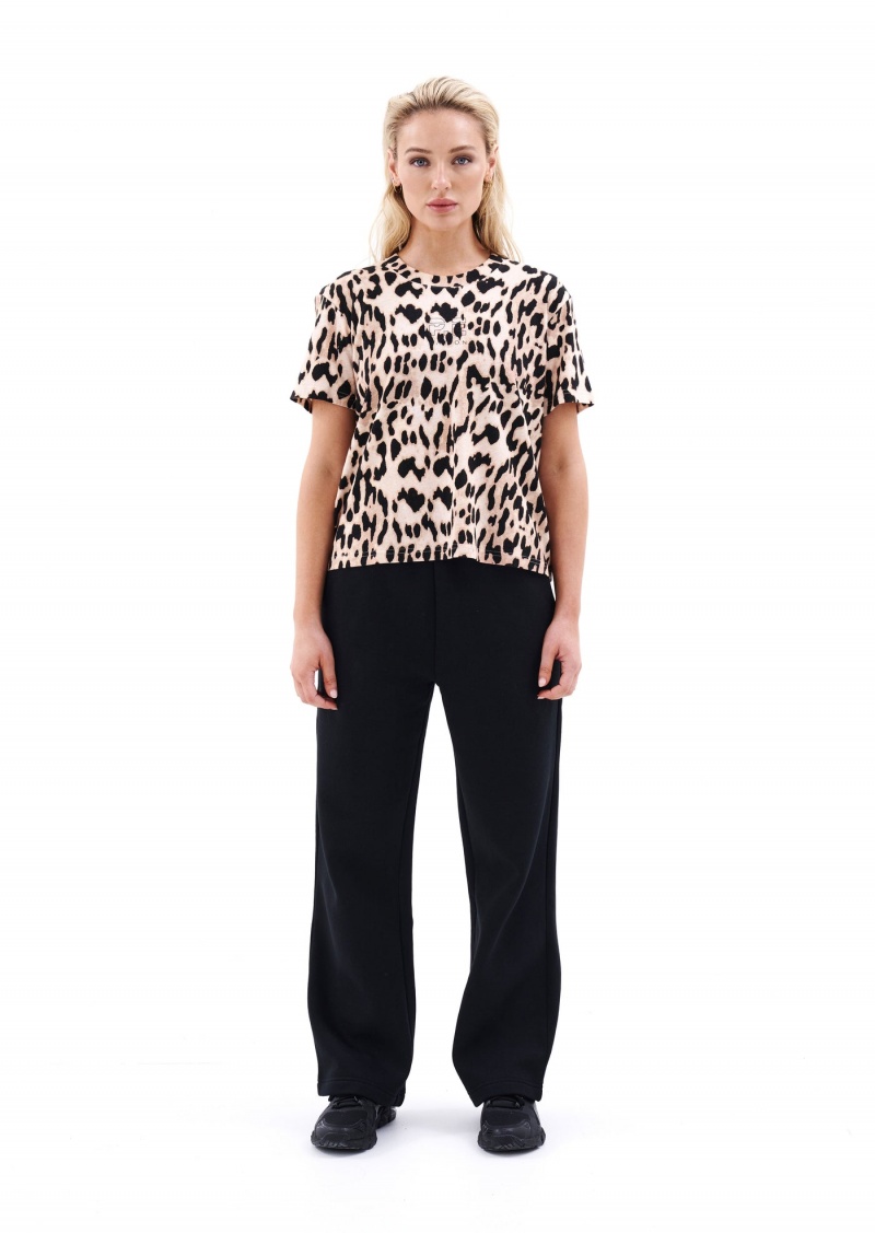 Leopard Print P.E Nation Norwood Tee | UNSRMHQ-57