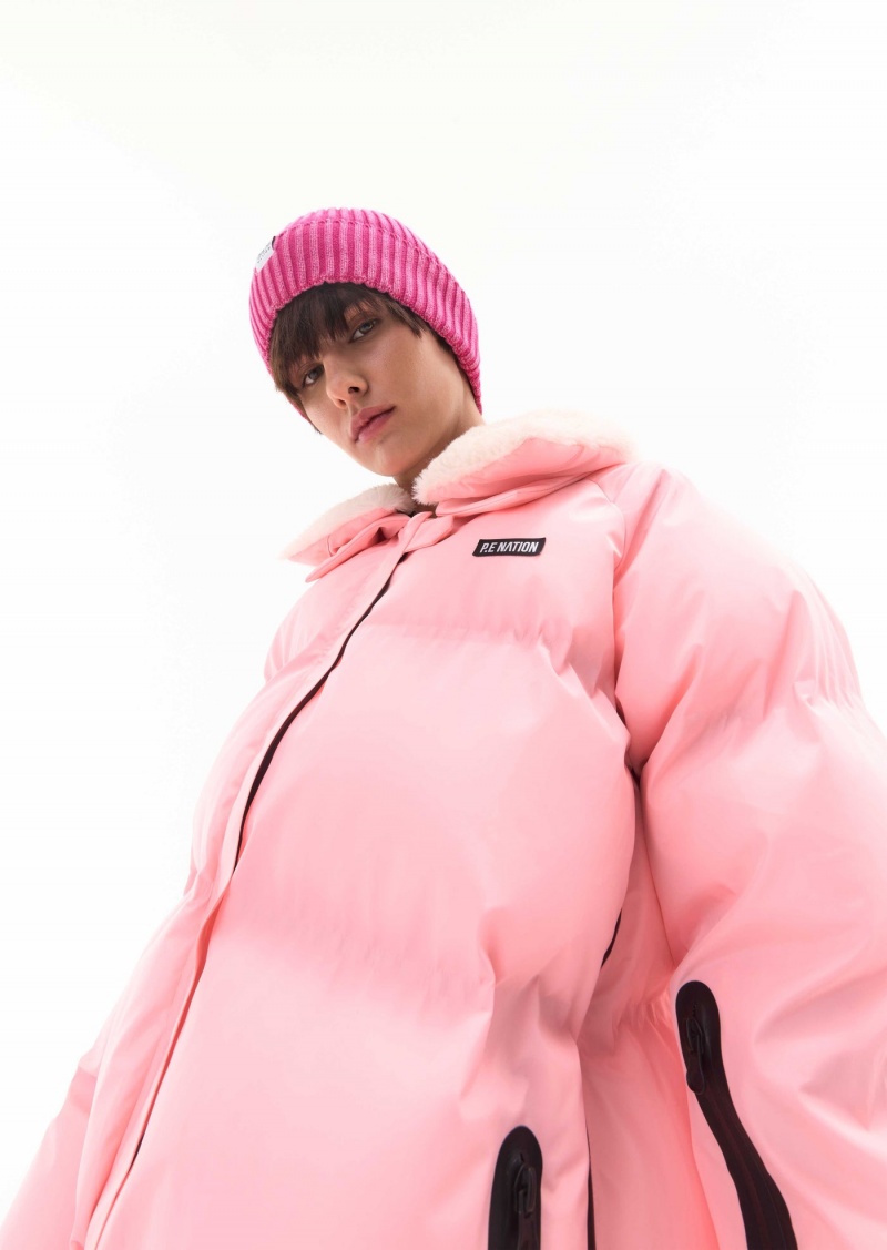 Pastel Pink P.E Nation Saroma Snow Jacket | PDJCNHE-52