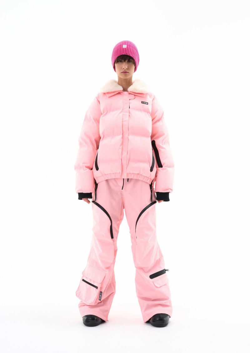 Pastel Pink P.E Nation Saroma Snow Jacket | PDJCNHE-52