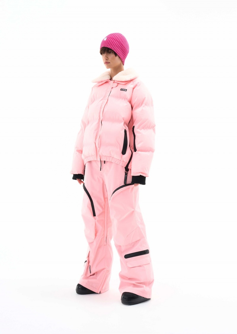 Pastel Pink P.E Nation Saroma Snow Jacket | PDJCNHE-52