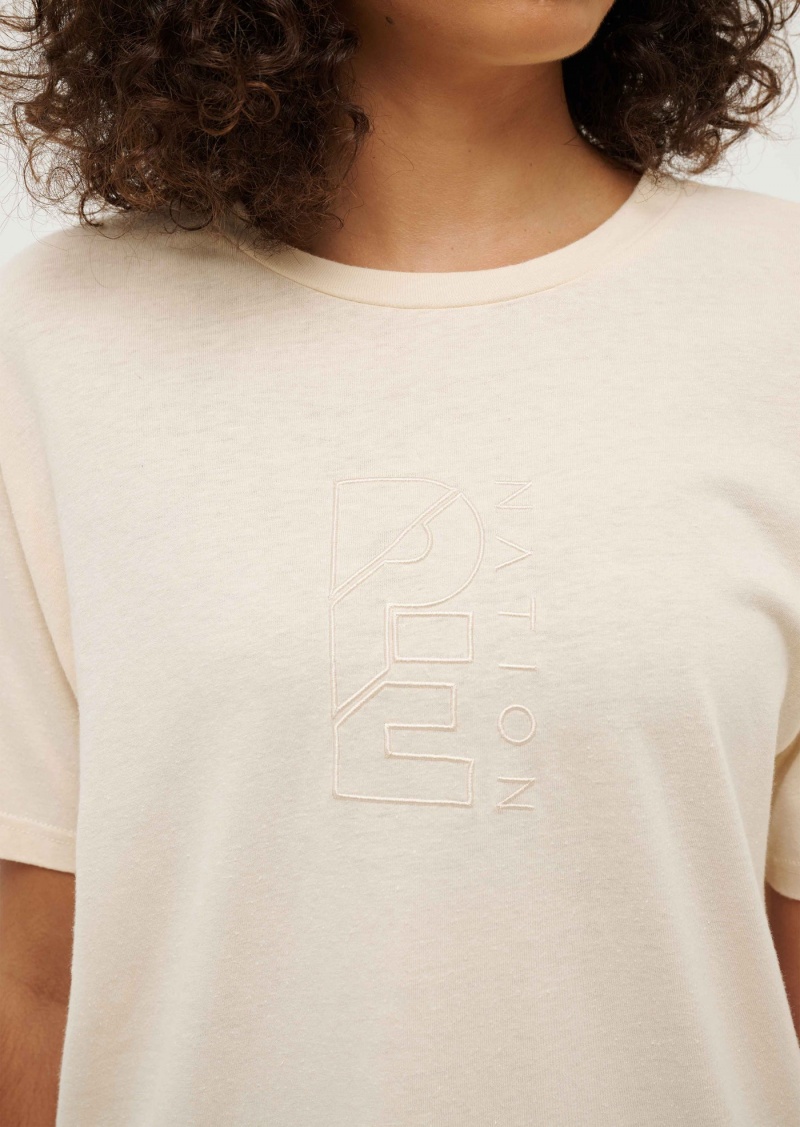 Pearled Ivory P.E Nation Augusta Tee | NRTHZYV-89