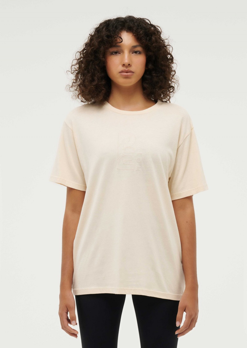 Pearled Ivory P.E Nation Augusta Tee | NRTHZYV-89