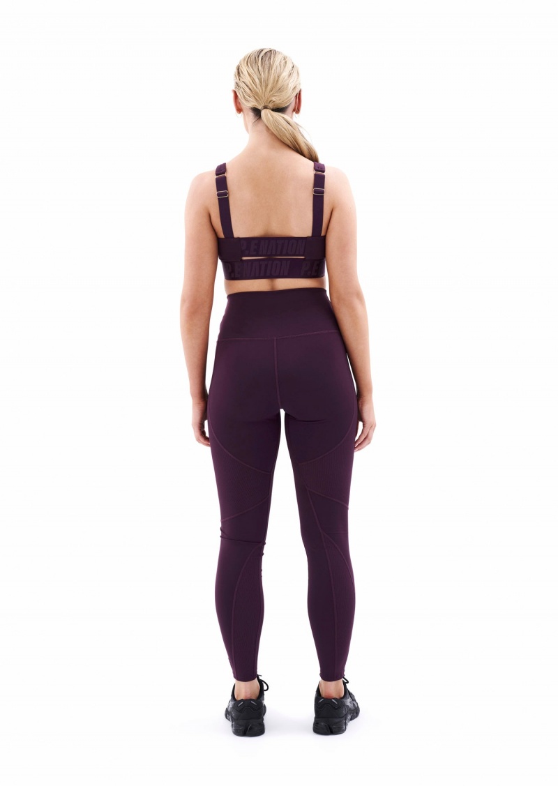 Potent Purple P.E Nation Free Play Legging | ZECIPFQ-07