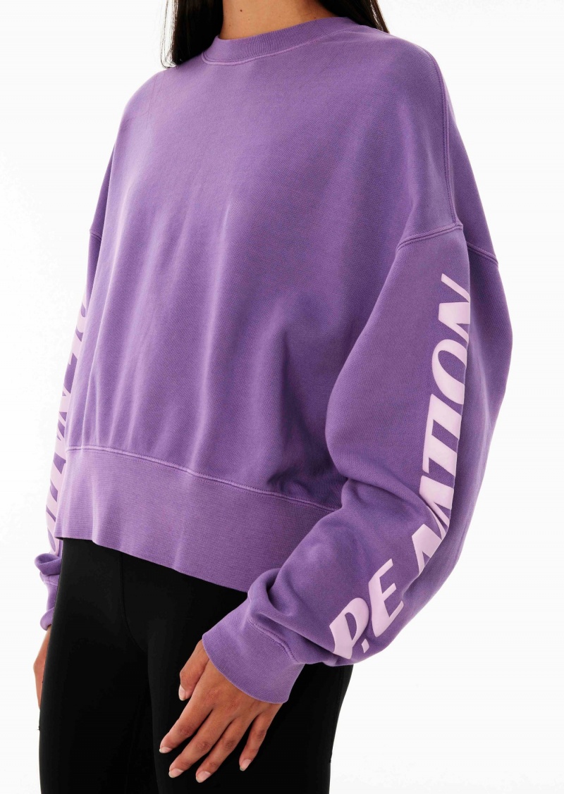 Royal Lilac P.E Nation Points Lead Reclibrate Sweat | UODWBZA-70