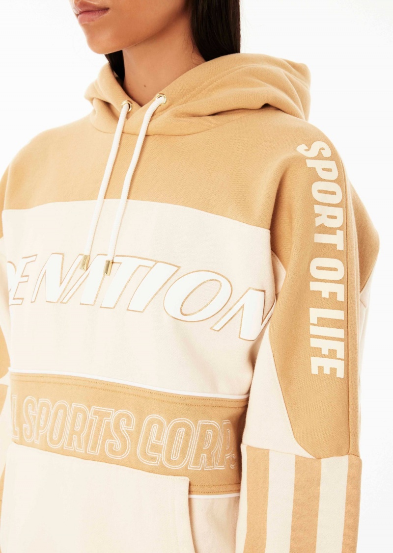 Sand P.E Nation Surpass Hoodie | IWXQFON-07