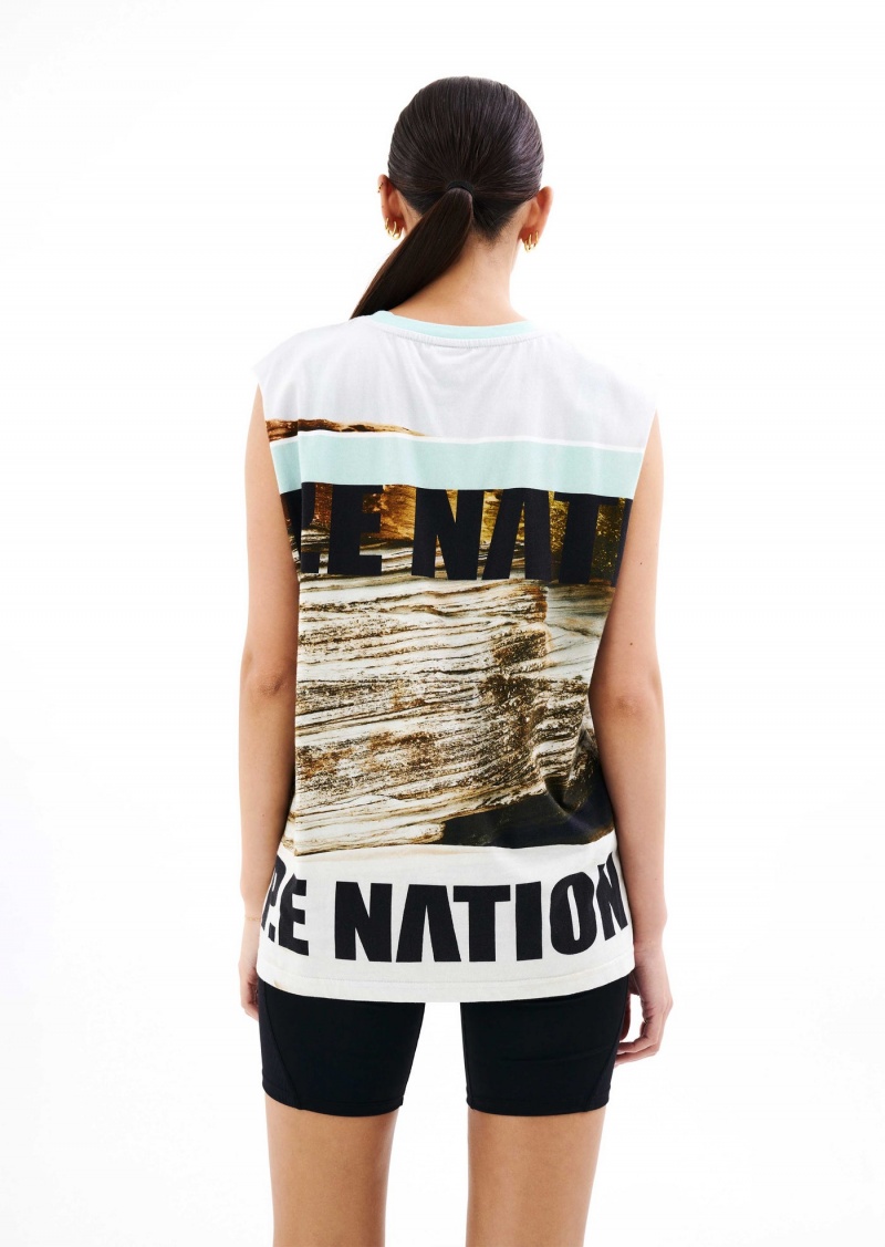 Scene Print P.E Nation Bermuda Tank | PLQISVN-43