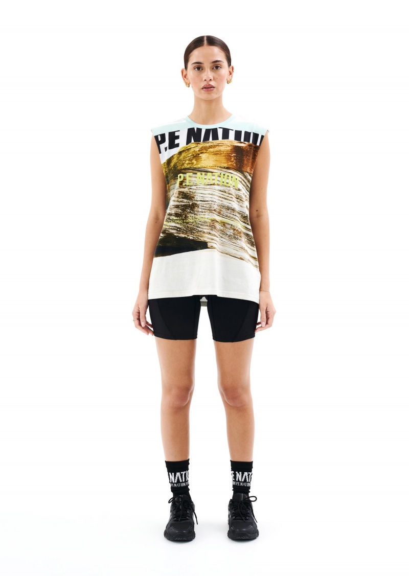 Scene Print P.E Nation Bermuda Tank | PLQISVN-43