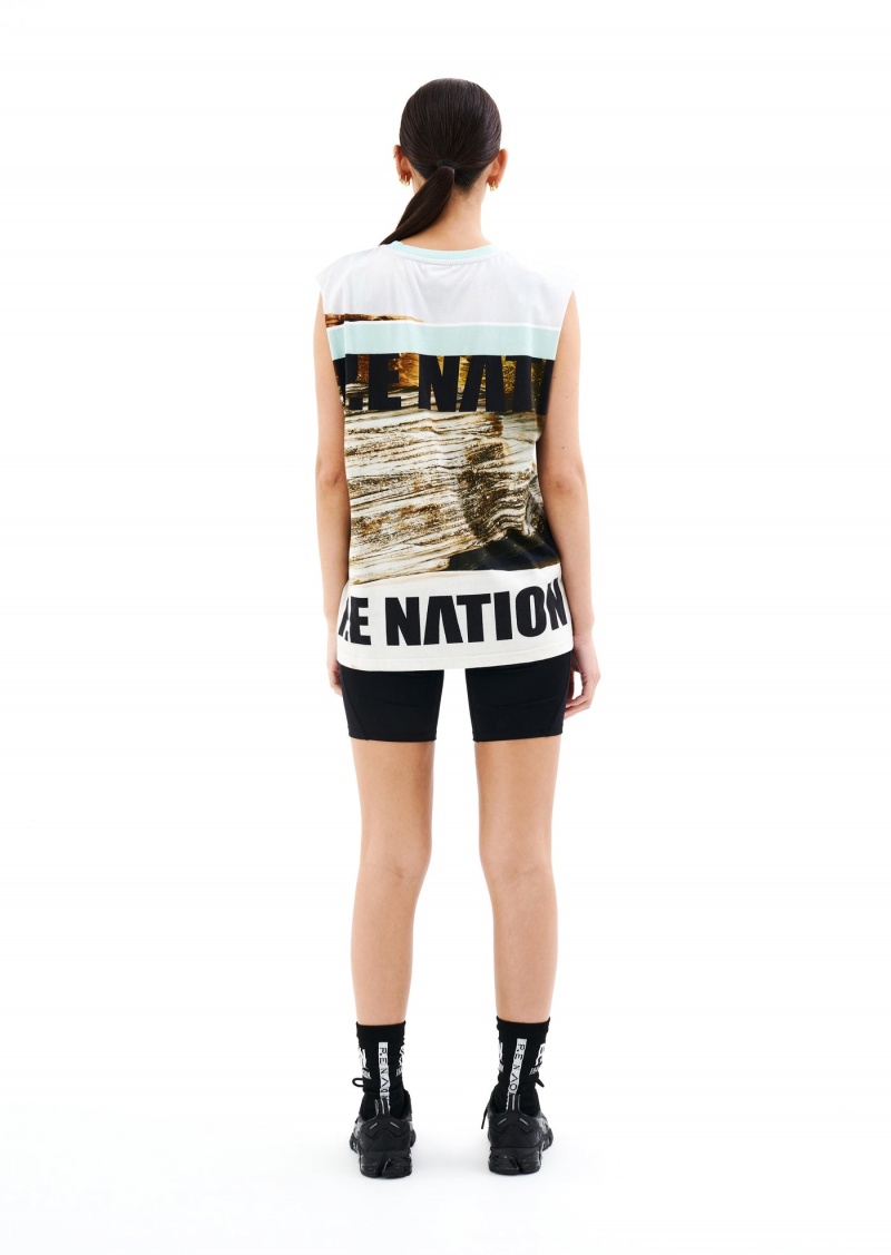 Scene Print P.E Nation Bermuda Tank | PLQISVN-43