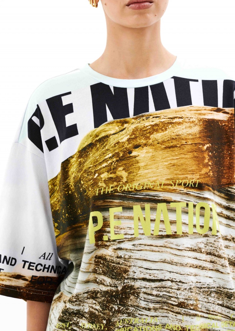 Scene Print P.E Nation Bermuda Tee | AXCKBZP-07