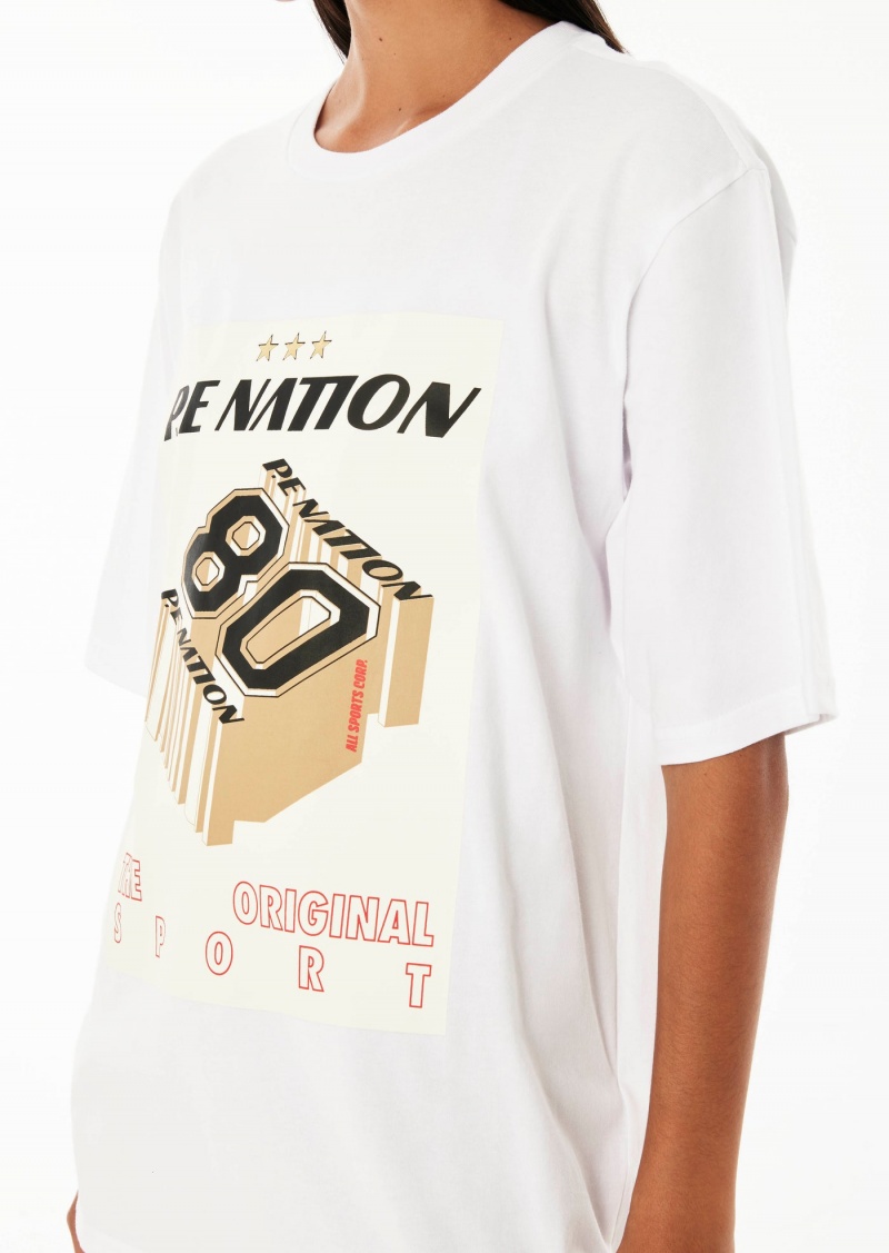 White P.E Nation BEGINNING TEE OPTIC | QXOWCMZ-15